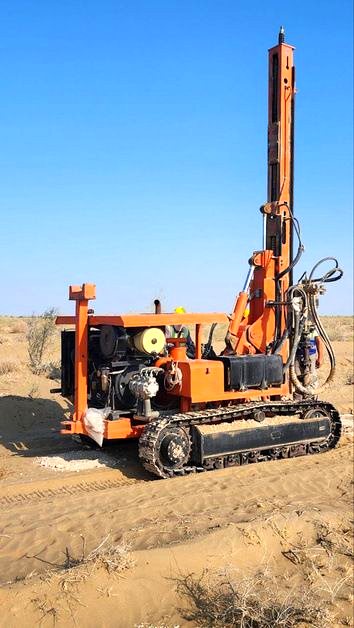 HELIOX-owned drilling rigs on site