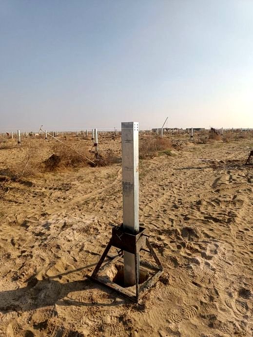 Installed foundation pile